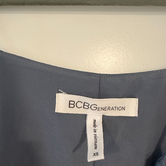 BCBGeneration blue chiffon mini dress - Picture 5 of 5